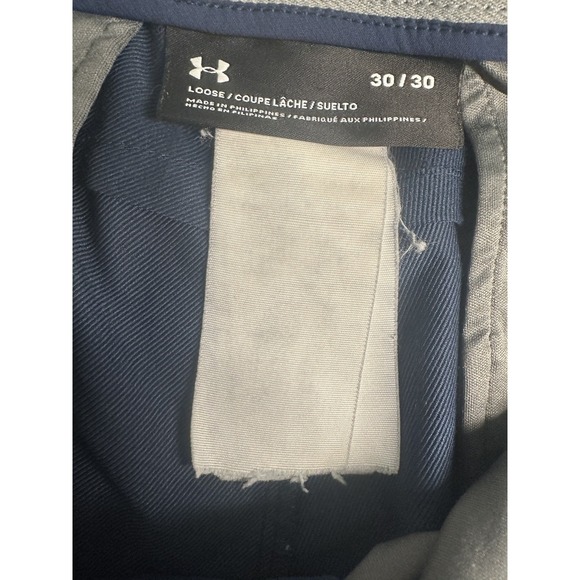 Under Armour Loose Fit Golf‎ Pants Men 30x30 Blue Performance Stretch - Picture 14 of 14